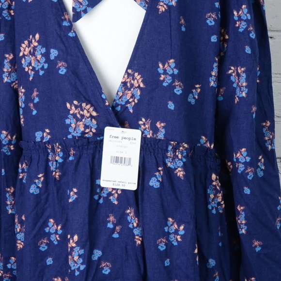 NWT FREE PEOPLE Linen Blend Petit Fours Dress… - Picture 10 of 10
